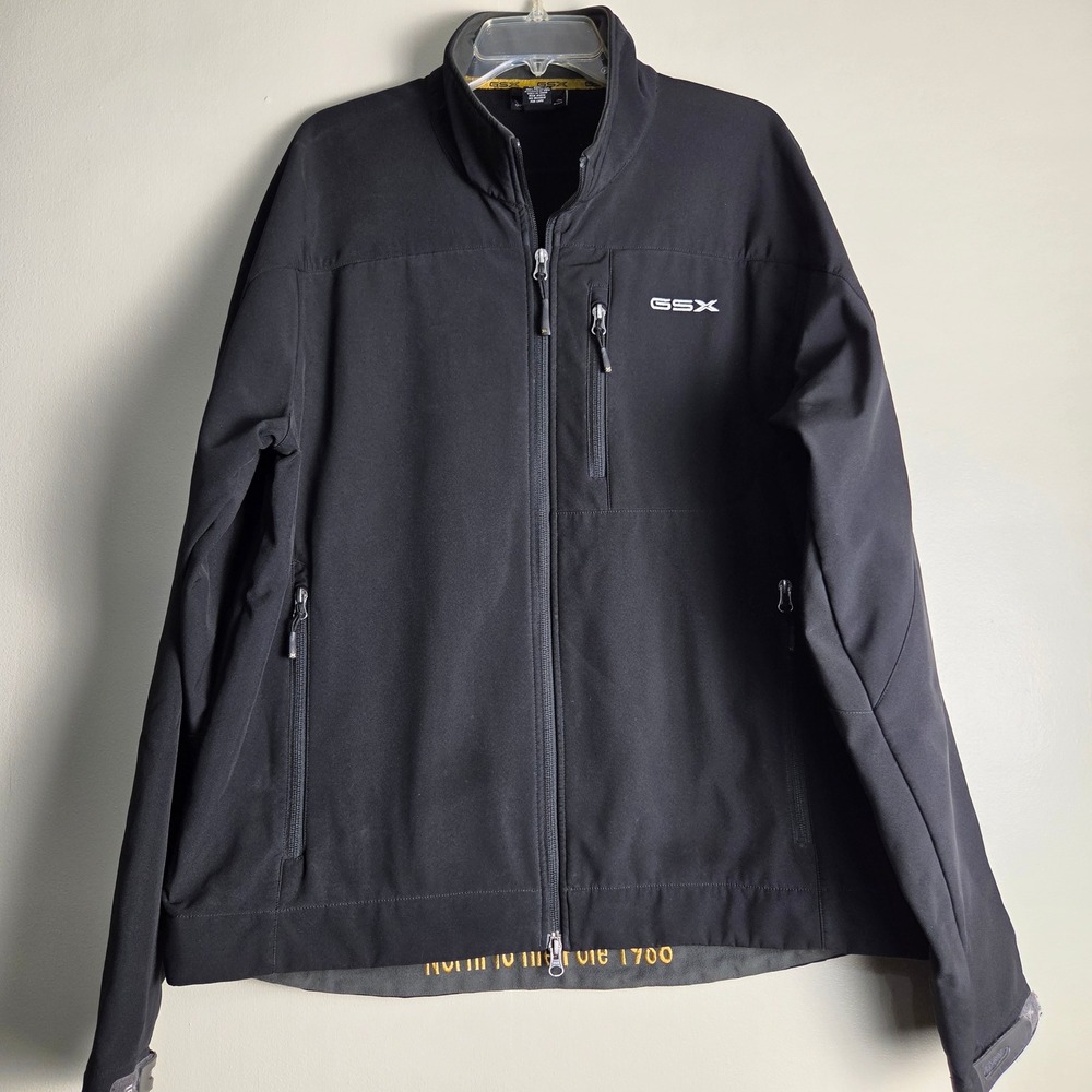 GSX Guide Series Extreme Mens XL Black Softshell Fleece Lined Jacket North Pole